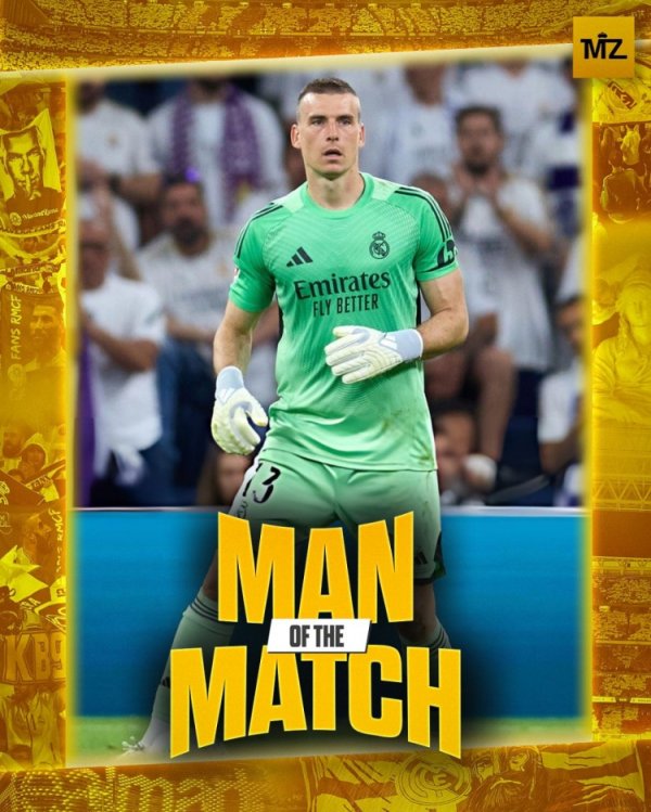 正规配资平台网站 3扑救1抢断，卢宁当选皇马1-1贝蒂斯一役全场最佳